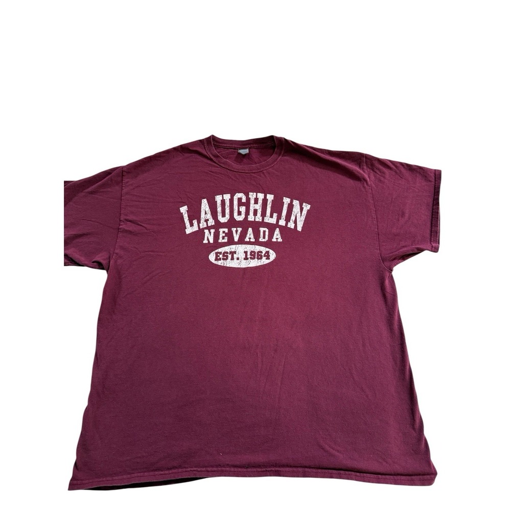 Laughlin Nevada EST.1964 Men's Burgundy T Shirt 2XL